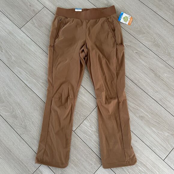 Columbia Leslie Falls Pants Womens MEDIUM Short Mid Rise Quick Dry Trail Hiking - Picture 2 of 7